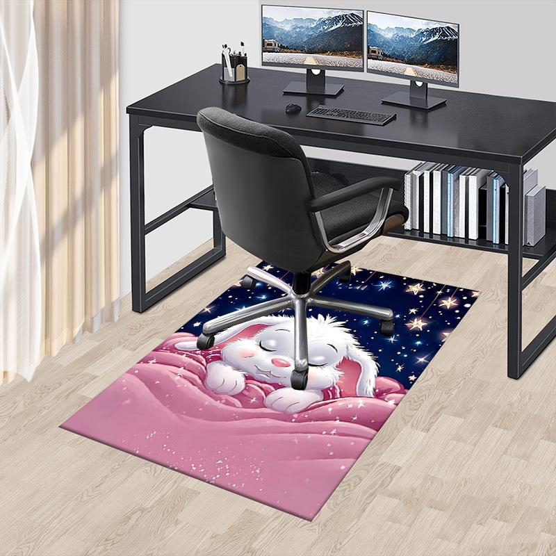1PC Sleeping Bunny Extra Large Non-Slip Floor carpet, Office, family, bedroom, Studio - Large Area RugJ0321