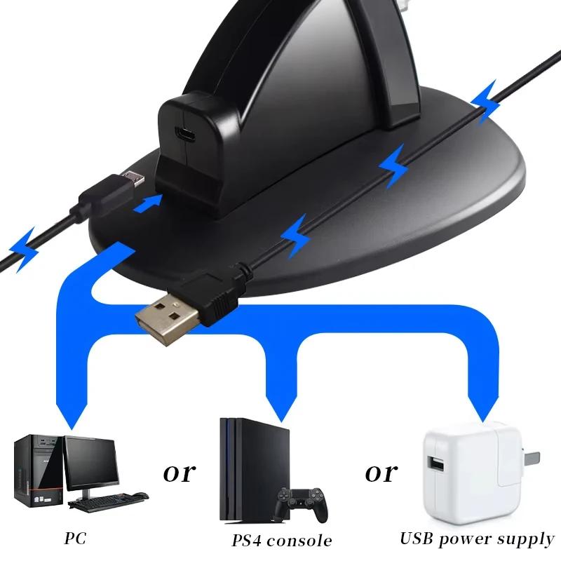 Controller Charger for Ps4 Led Dual Usb Charging Dock Station for Dual Vibration 4/ps4 Slim Pro Gaming Controller