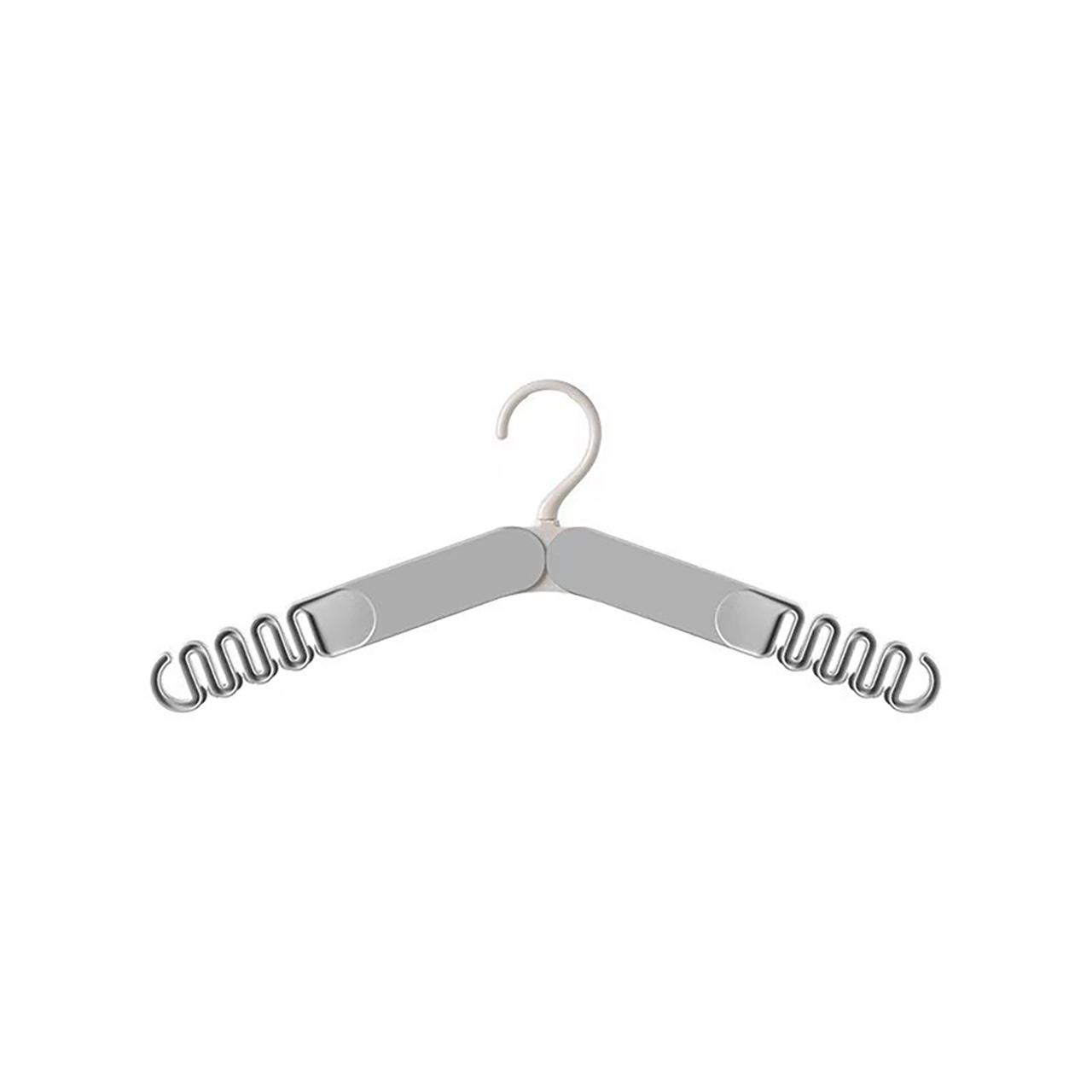 Folded Travel Clothes Hanger Portable Non-Slip Storage Rack Space-Saving Underwear Drying Rack Wardrobe Organizer Holder серый 800₽