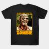 Men Black Print T-shirt Zombie / We Are Going To Eat You No-Cut Transfer Paper Print Cotton Tshirt