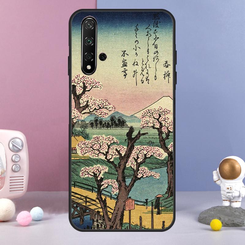 Japanese Style Art For Huawei Nova 9 10 SE 3i 7i 8i 11i 12i Y60 Y61 Y70 Y72 Y73 Y90 Y91 P20 P30 P40 Lite Case