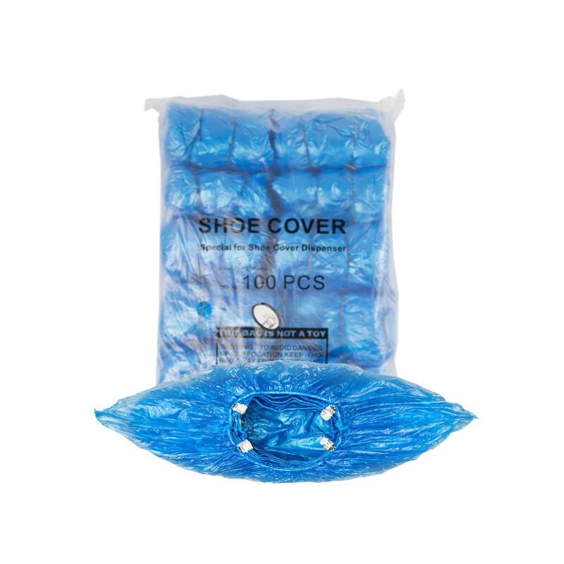 CNMF Disposable PE Shoe Covers with T-Buckle (100-Pack)