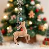 Cute Portable Deer Keychain 11.5Cm Length Korean Style Diy Bead Case Handmade Bag Pendant