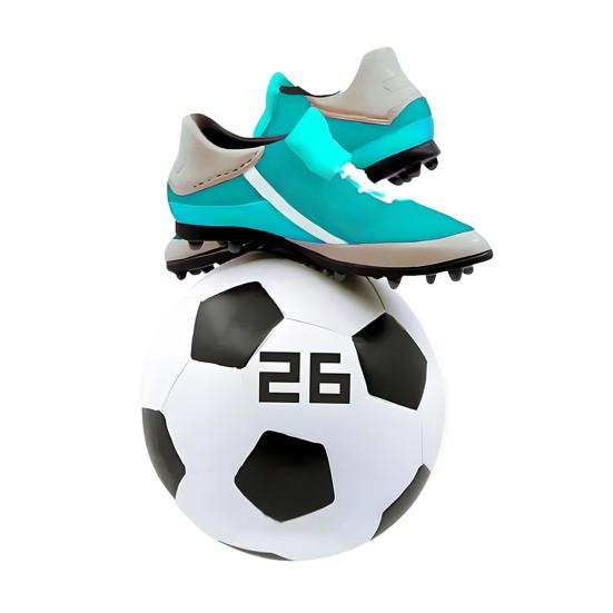 

Різдвяна прикраса Футбольний дизайн Легко вішати Декоративна святкова підвіска з візерунком на святкову тематику Домашній декор E