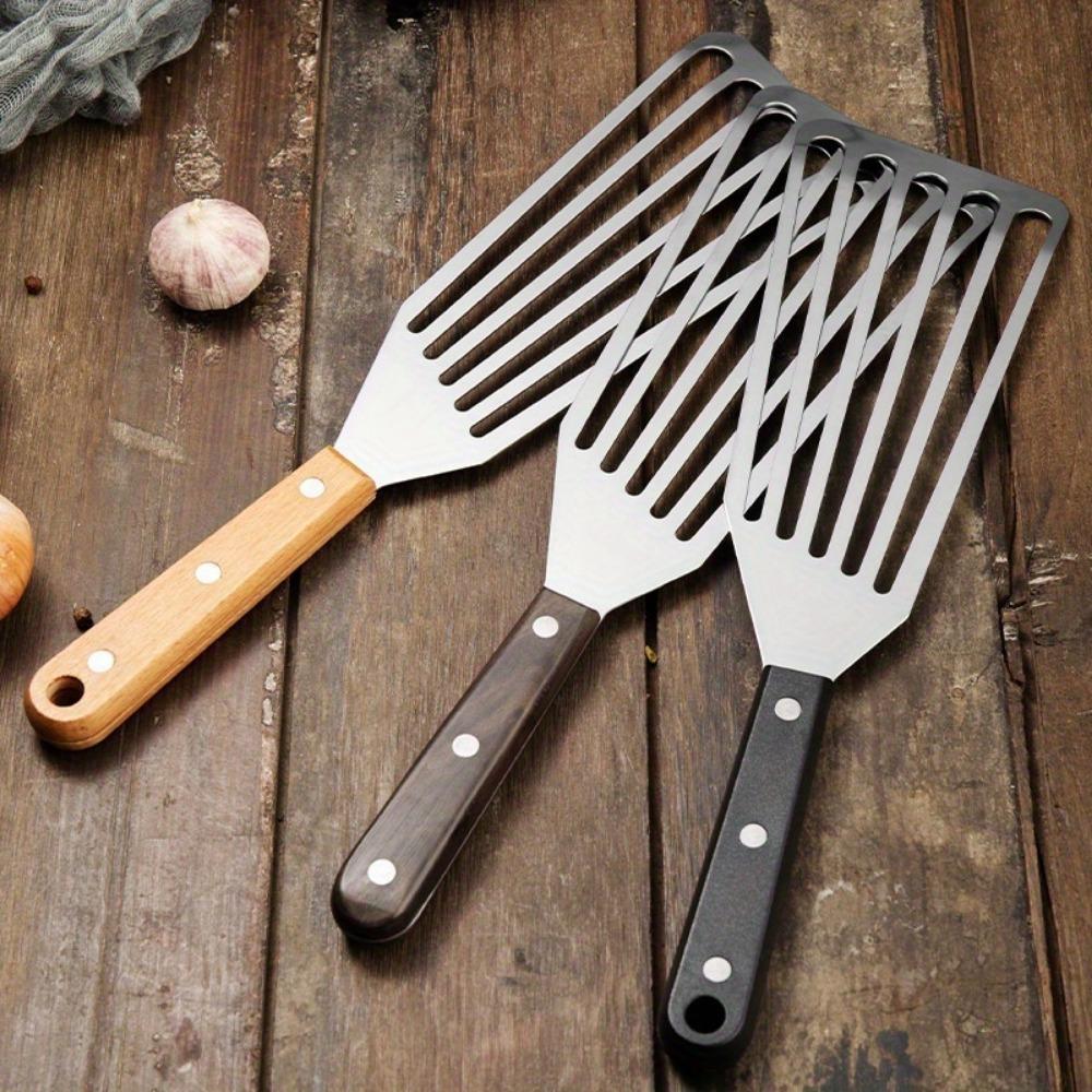 1PC Food Grade Stainless Steel Slotted Shovel Fish Spatula Multi-Purpose Stainless Steel Home Kitchen Cooking Supplies