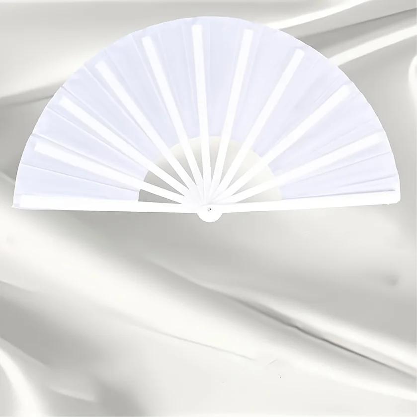 Faltfächer, Chinesischer Kung Fu Tai Chi Fächer, Fächer aus Nylongewebe, Geeignet für Aufführungen von Männern und Frauen, Tänze und Dekorationen