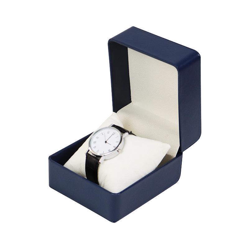 In Stock High-Grade PU Leather Watch Box with Round Corner Flip-Top for Mechanical Watches