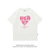 Harajuku T-Shirt Heart Sporty T Shirt 90s Summer Short Sleeve Tshirt Cotton Casual Tees Y2k Clothes Hip Hop Streetwear Tops