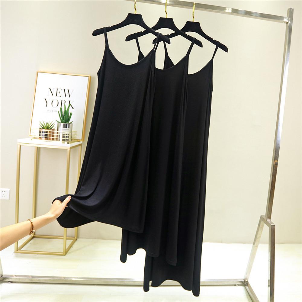 2023 Spring/Summer Korean Style Slim Fit Mid-Waist Big Swing Skirt Women's Casual Midi Spaghetti Strap Dress