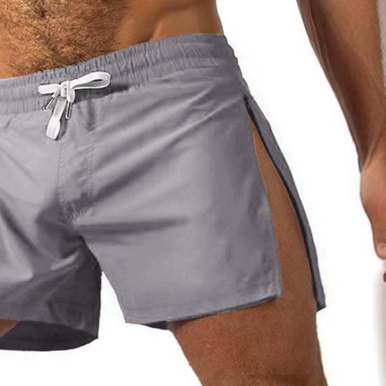 Letní pánské sportovní šortky Boční zip Rychleschnoucí Prodyšné Posilovací šortky Elastický pas Stahovací šňůrka Atletické Běžecké Fitness šortky