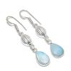 Natural Republic Larimar Gemstone 925 Sterling Silver Jewelry Earring 1.85" AE-12550