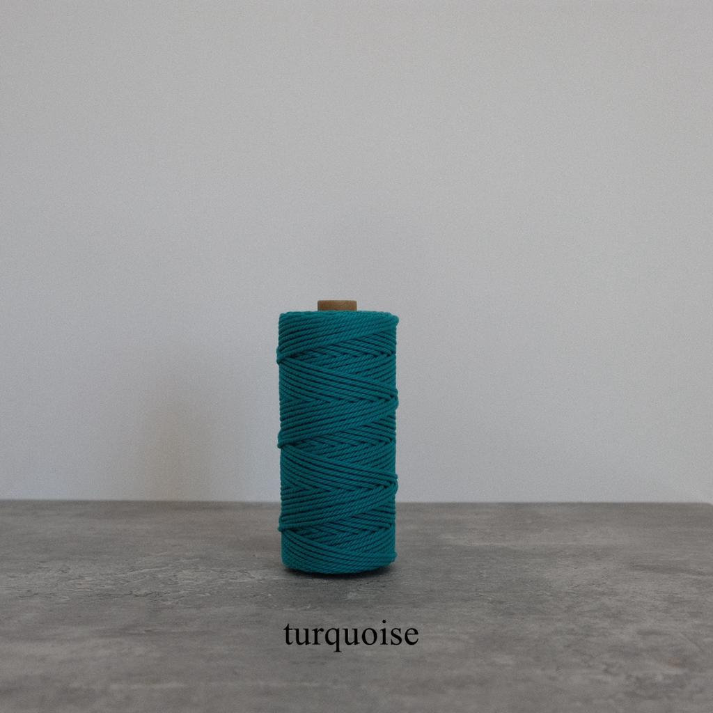 42 Colors 3mm 3-Ply Cotton Cord Pure Cotton 3 Strands Rope Home Tapestry Kids Handmade DIY Macrame Cord