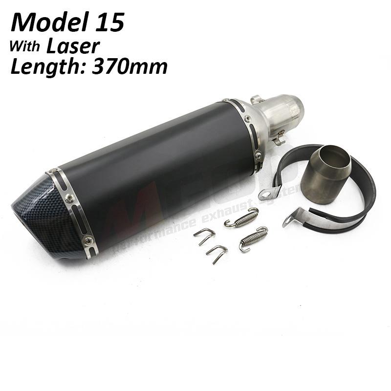 Universal Motorcycle Exhaust Pipe 51mm DB Killer Escape Moto Racing Modified Pit Bike For Kawasaki Z650 Ninja400 Versys 650 MT09