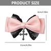 Bow Elegant Hair Clip Large Bowknot Sweet Lace Barrette Hairpin Women Lady
