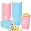 6/12 Stücke Gender Reveal Party Popcorn Box Team Junge Team Mädchen Dekorationen Baby Geschlecht Offenbaren Lieferungen Candy Geschenk Box Baby Dusche