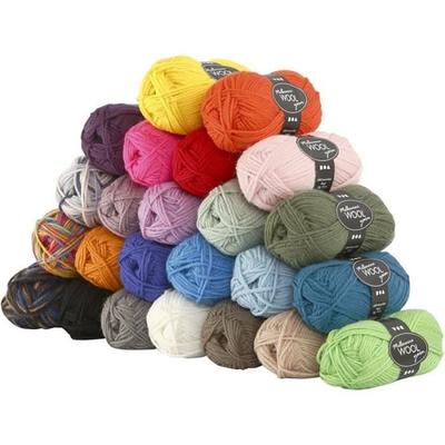 Sortiment an Naturwollknäueln - Melbourne Yarn - 50 gr - 24 Stück