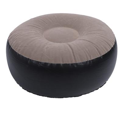 Inflatable Flocking Stool Multipurpose Lightweight Portable Ergonomic Design Round Portable Inflatable Stool for Travel