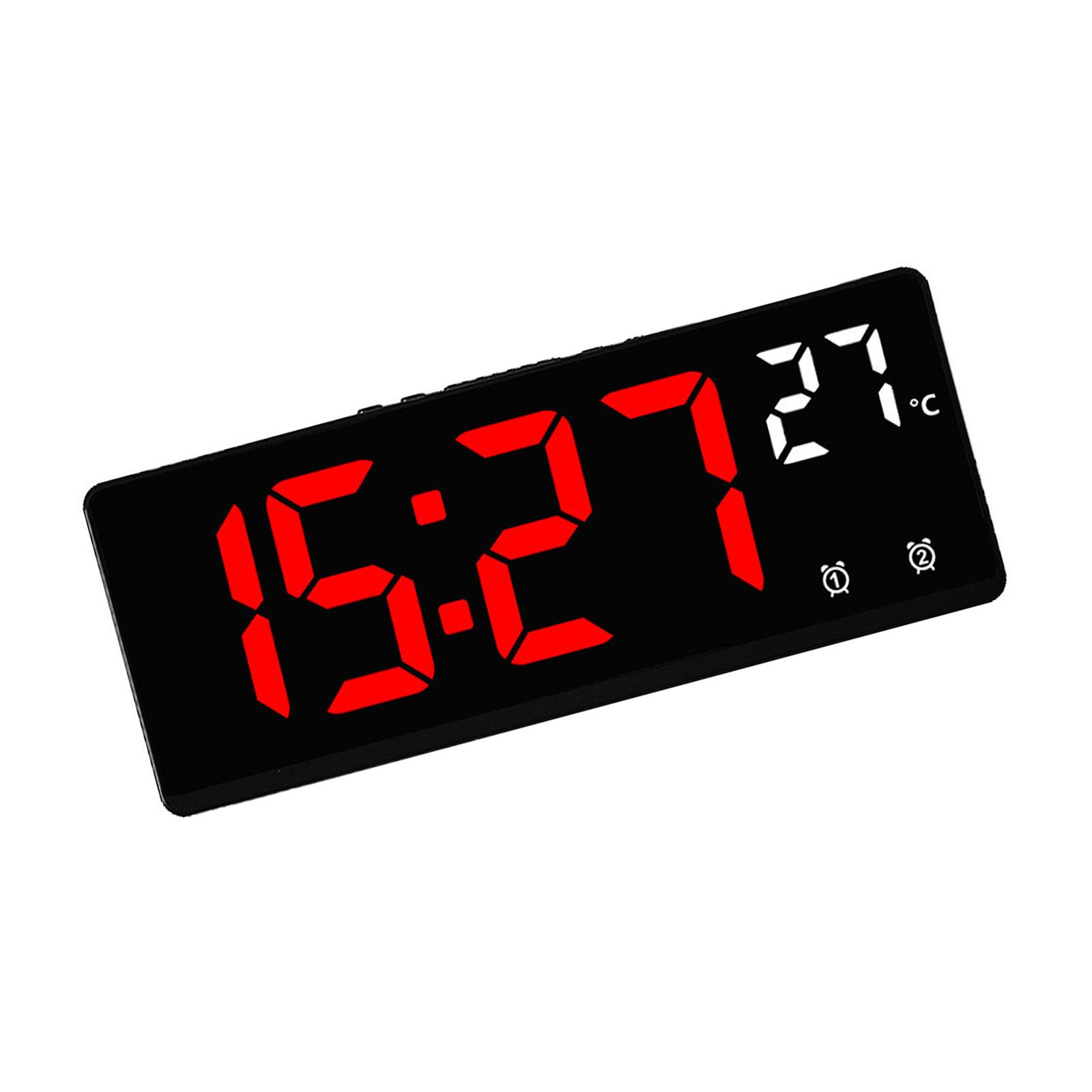 

Electronic Digital Alarm Clock Travel Clock Featuring Colorful Font Easy to Read for Time Management C