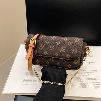 Neue Damen-Kettentasche mit Aufdruck, Luxus-Designer-Umhängetasche, Schultertasche, Pendlertasche mit großer Kapazität