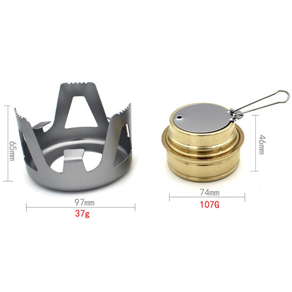 Copper Alloy Portable Mini Ultra Light Spirit Burner Alcohol Stoves Outdoor Camping Hiking Stoves Furnace