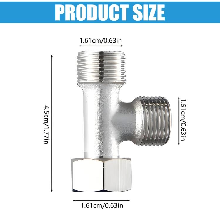 2er-Pack Europäischer Standard 3/8 Zoll T-Stück Wasserhähne Für Sichere Dichte Verbindungen Unter dem Waschbecken oder der Arbeitsplatte