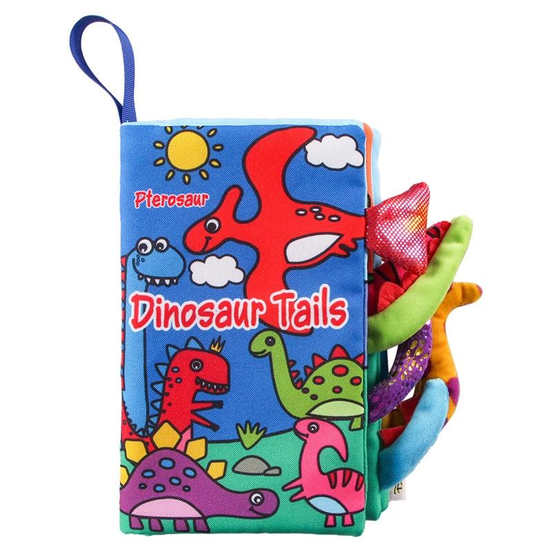 Quiet Book for Toddler Animal Cognitive Fabric Activity Busy Book Montessori Baby Book Toys Cloth Crinkle Books for Babies