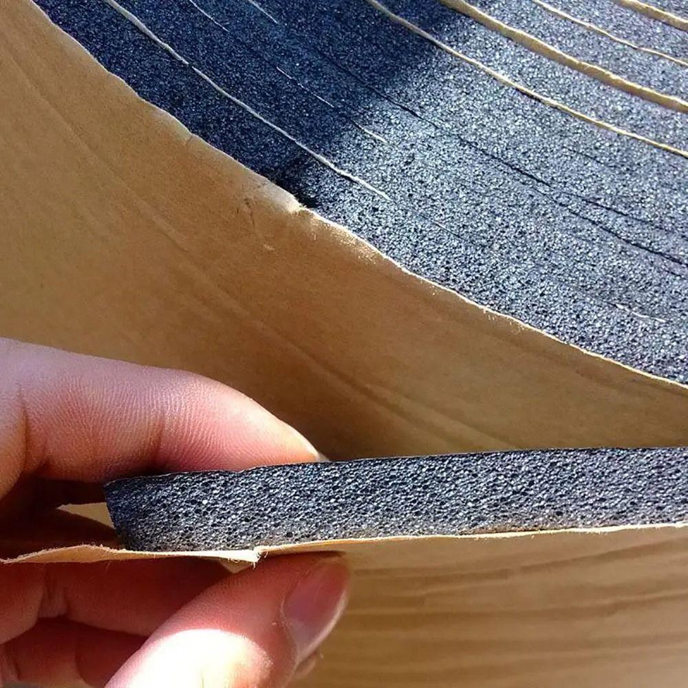 1Roll 100x50cm Sound Deadening Foam Mat Self Adhesive Sound Absorption Acoustic Insulation Mat 3/5/6/8/10/15mm Rubber Foam