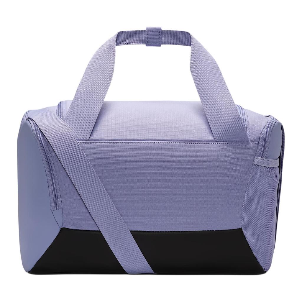 New Nike Brasilia Polyester Shoulder Bag, Crossbody Bag, Handbag Extra Small Unisex Light Purple Ice & Black & White DM3977-533