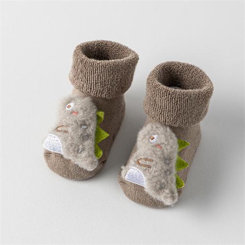 Cute Cartoon Baby Floor Socks for Boys Girls Winter Newborns Soft Cotton Anti Slip Soled Toddler Sock Kids THhicken Warm Socken