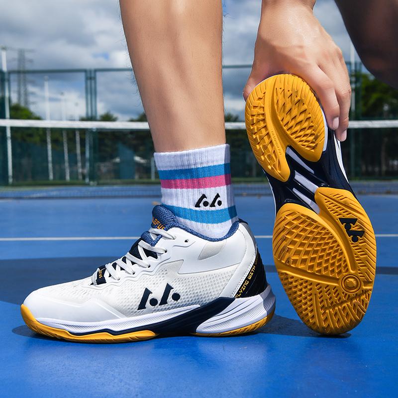 36-46 Párové Plus Size Tlumící protiskluzové prodyšné tenisové boty Volejbalové sportovní boty Badmintonové tréninkové boty