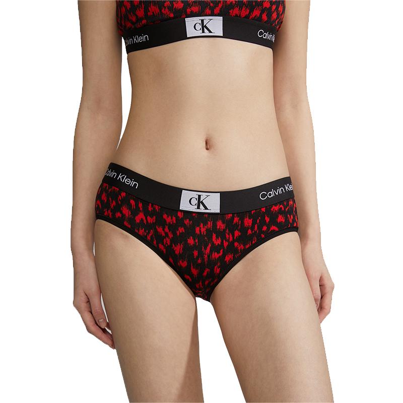 Calvin Klein Ck96 Series Small Square Anti-Clamp Hip Underwear Women Underwear Bright-Red QF7295ADACJ