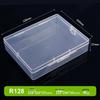 Clear PP Plastic Rectangular Storage Box with Lid for Jewelry, Ear Studs, or Fishing Accessories