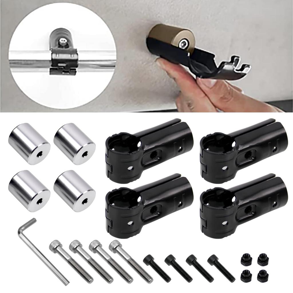 Sporacingrts Aluminum Roof Mounting Rod Bracket for Car Roof Erector Pipe Can be Used as an Roof Mounting Compatible with NVAN and Hijet Plus Metal