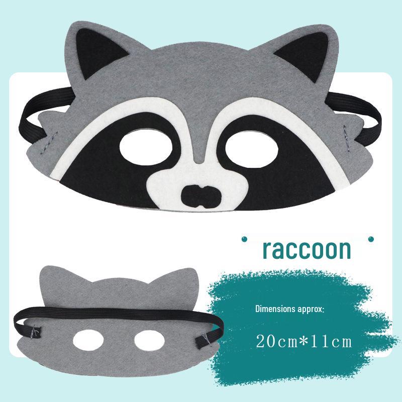 Children's Day Animal Masks: Frog & Tiger Cartoon Eye Masks for Kindergarten Performances
