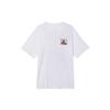 SB T-Shirts Herren Weiß Rundhals Mittlere Gerade Passform FJ1142-100