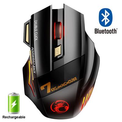 Mouse wireless ricaricabile Bluetooth Gamer Mouse da gioco Computer Mause ergonomico con retroilluminazione Mouse silenziosi RGB per PC portatile