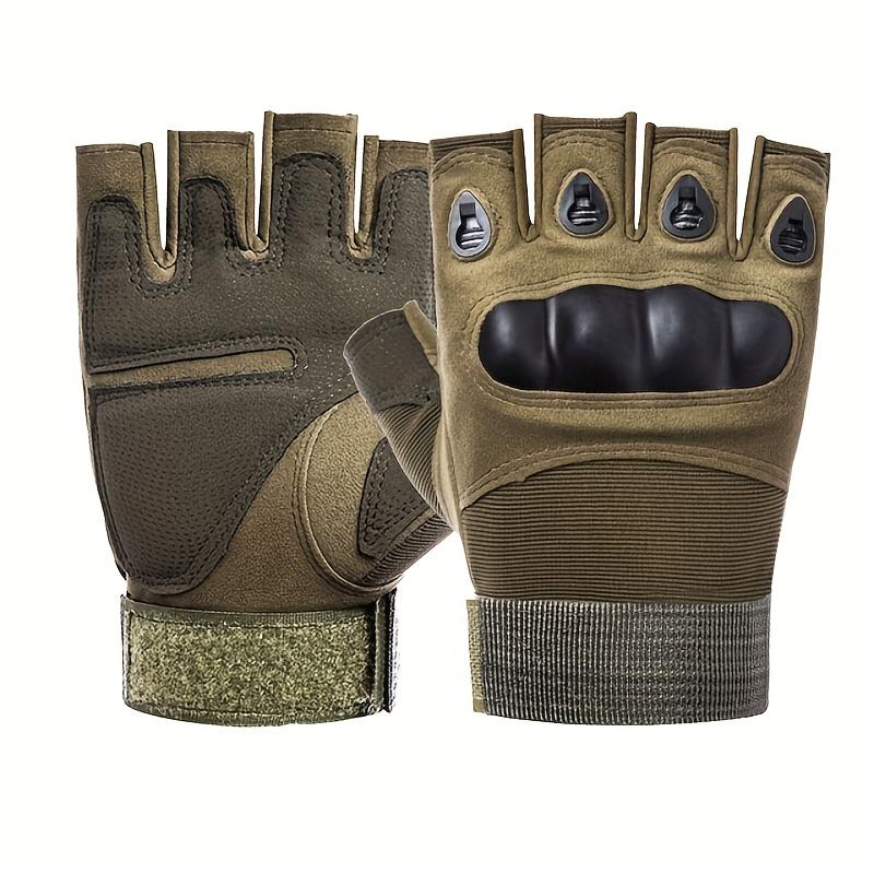 Half Finger Motorcycle Gloves Protection Men Fingerless Protector Biker Motocross Riding Bicycle Motorcyclist Summer Outdoor Uses