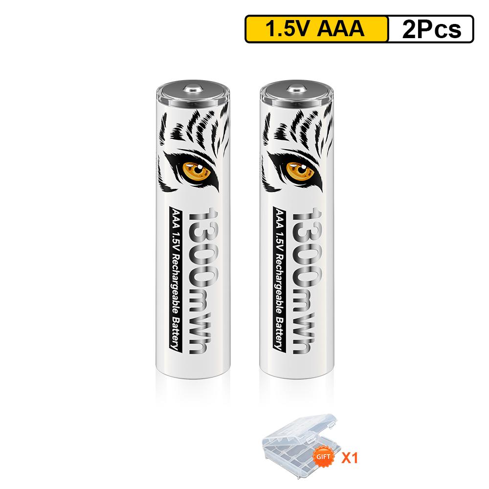 PALO 1.5V AA 3500mWh Rechargeable Battery AAA 1300mWh Lithium-ion Batteries With 8-slot Fast Intelligent Battery Charger