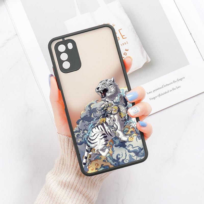 Cool Tiger Dragon Cloud Phone Case For Xiaomi Mi 11 Lite 5G NE 12 12T Pro 11T 9 10 Cover POCO X3 NFC F3 M3 M4 X4 Pro Matte Funda