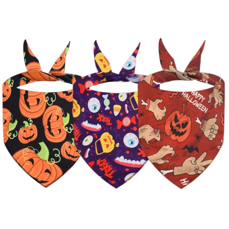 3pack Festives Dog Headscarf Pet Triangles Shape Scarf Holiday Pet Fashion Scarf for Large Breeds