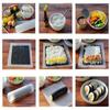 1pc 27/35cm Household Creative White Food Grade Silicone Sushi Mats Sushi Roll Up Curtains Cake Roll Up Curtains Sushi Tool