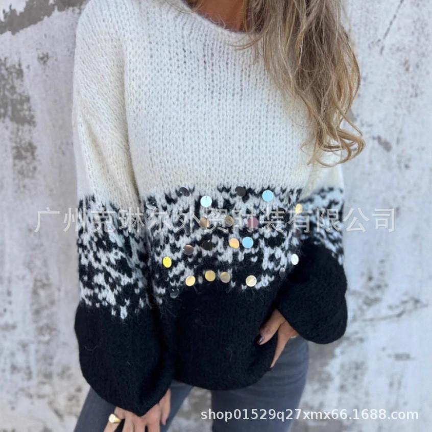 

Xiaoxiangfeng sweater cardigan women s gradual change V-neck long-sleeved loose fashion 2025 autumn and winter new women s knitted cardigan L белый