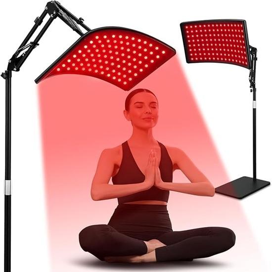 Red Light Therapy Lamp for Body, Infrared Light Therapy Decive with Stand Adjustable 660nm Red Light and 850nm