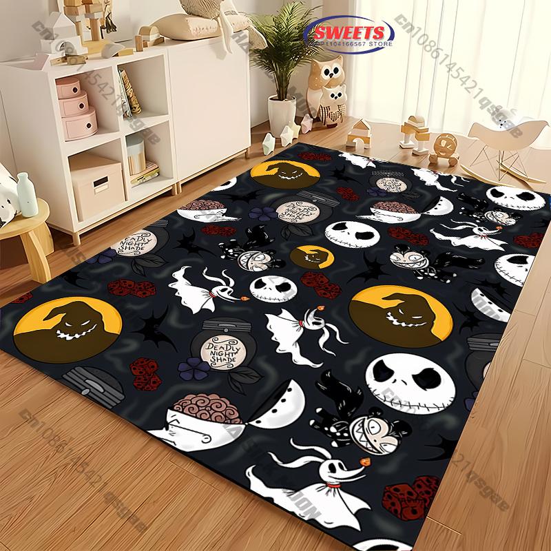 1PC The Nightmare Before Christmas Theme Carpet LivingRoom Bedroom Sofa Large Decor Mat Christmas Halloween Top 10 Holiday Gifts