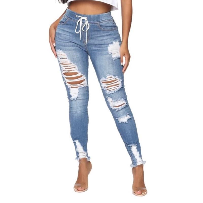 Buy Spring Summer High Waist Drawstring 