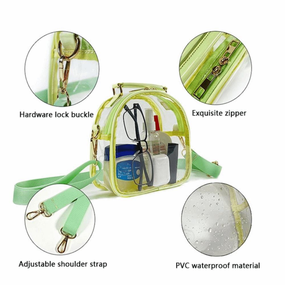 Fluorescence Jelly Transparent Crossbody Bag Women Shoulder Bag  The Water-sprinkling Festival