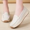 100% genuine leather women's large-sized casual sports shoes, loafers, fashionable, comfortable and lightweight leather shoes