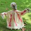Halloween Horror Doll Grounding Plug Swing Ghost Voice Control Decoration Horror Zombie Furniture Lawn Garden Home Decoration