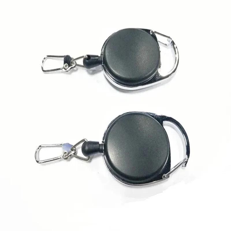 1-20 Stück Einziehbarer Ausweis-Cliprolle Zinklegierung ABS-Kunststoff ID-Lanyard Namensschild Karten-Ausweishalter Rollen Rückholband Schlüsselanhänger