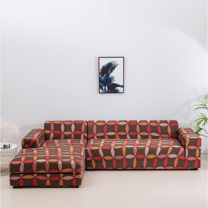 Four Seasons Stretch Sofa Cover Fully Covered Printed Anti Dirty Sofa Cover Full Cover Fabric Combination Anti Slip Cover